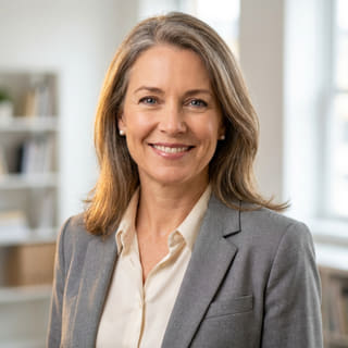 Sarah Colemans profilbild, där hon presenteras som finanschef på Ljus Värdedom