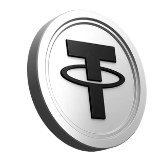 Graf över Tether USDT-myntet i plattformens informationsdel